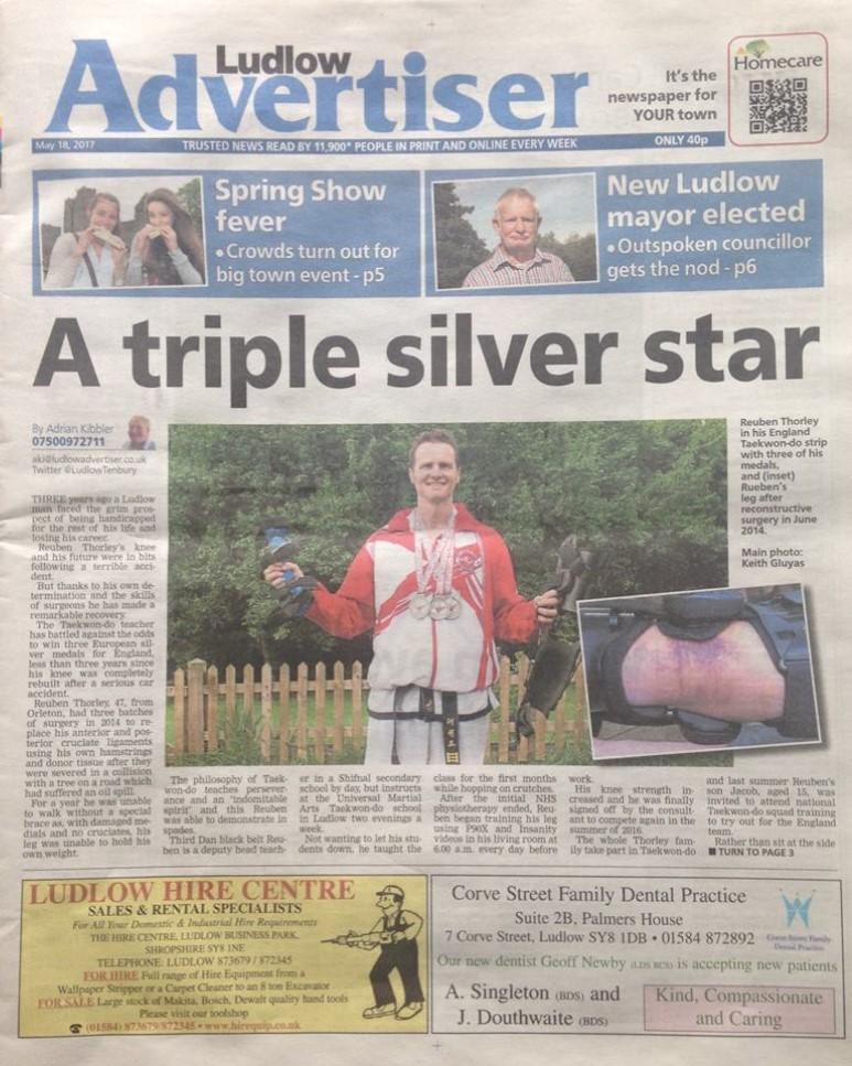 Newspaper Article Ludlow Advertiser Article